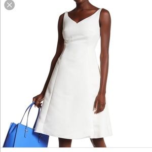 NWT Kate Spade white classic fit & flare dress